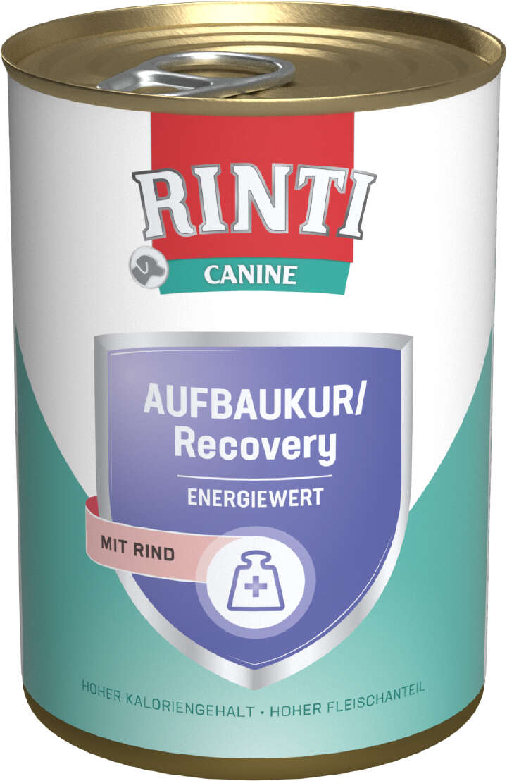 RINTI Hunde-Nassfutter Canine Aufbaukur/Recovery Rind